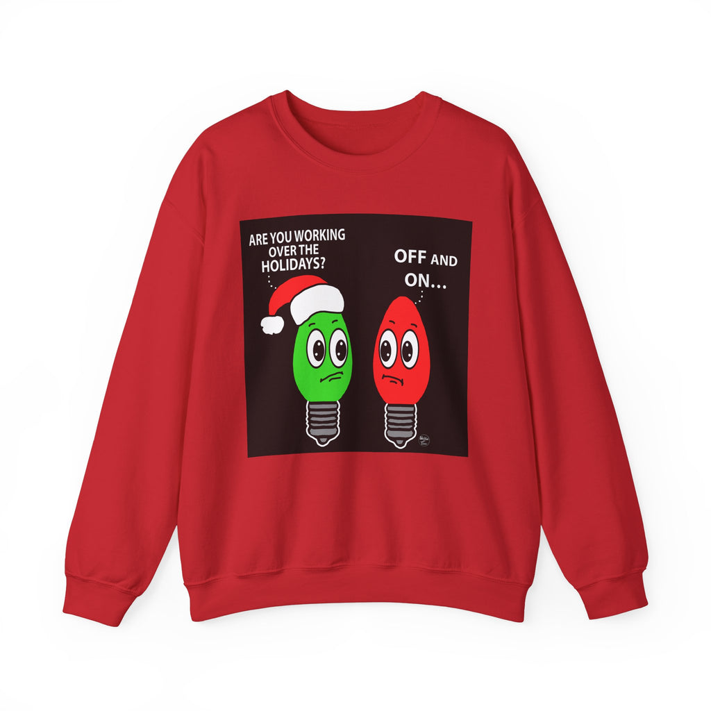 Unisex Working Holiday Bulbs Sweatshirt